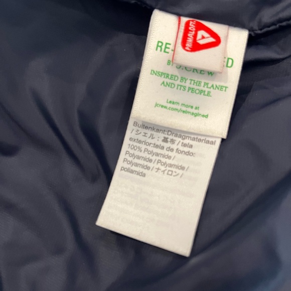 J. Crew Quilted Puffer Jacket  olive green size 10 - Picture 6 of 9